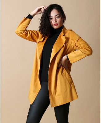 VESTE JETEE EN SUEDINE