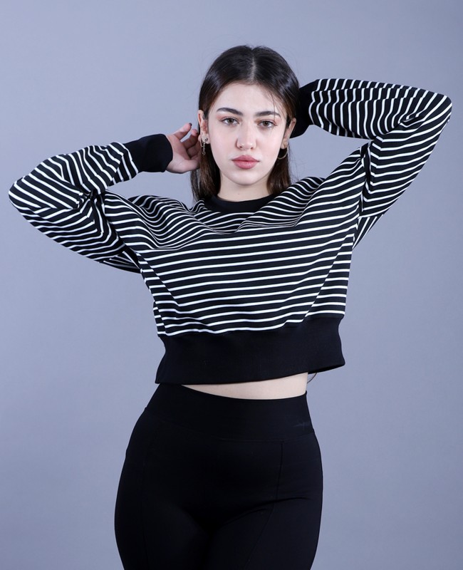 PULL RAYURE COL ROND