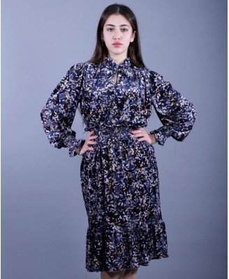 ROBE MIDI EFFET ÉLASTIQUE