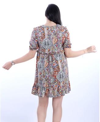 ROBE À MOTIF CACHEMIRE