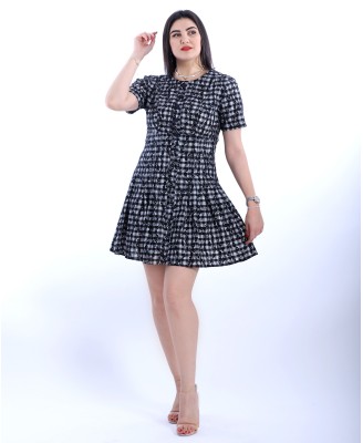 ROBE VICHY DENTELLE